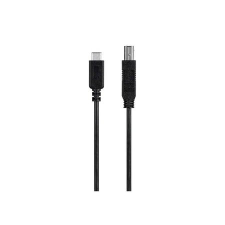 UPC: 0889028086155 | Monoprice 2.0 USB-C to USB Type-B Printer Cable 480 Mbps 3.3ft black