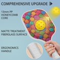 thumbnail image 4 of Pickleball Paddles Set Of 1, Fiberglass Surface, Floral, Flowers Print, 1 Paddle, 2 Balls & Bag, 4 of 5