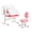 Pink, variant on Kids Study Desk and Chair Set, Learning Table and Chair for Kids with Table Lamp, Adjustable Height & 0-40° Tilted Desktop Toddler Desk and Chair, Table for Bedroom & Study Room, Grey