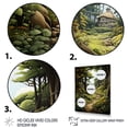 thumbnail image 3 of Designart "Through The Countryside Path painting II" Landscape & Nature Floater Framed Wall Art Living Room, 3 of 7