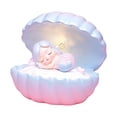 thumbnail image 1 of Lámpara de sirena de concha Lámparas de mesa Luz de noche LED para sala de Azul Zulema Luz de noche, 1 of 8
