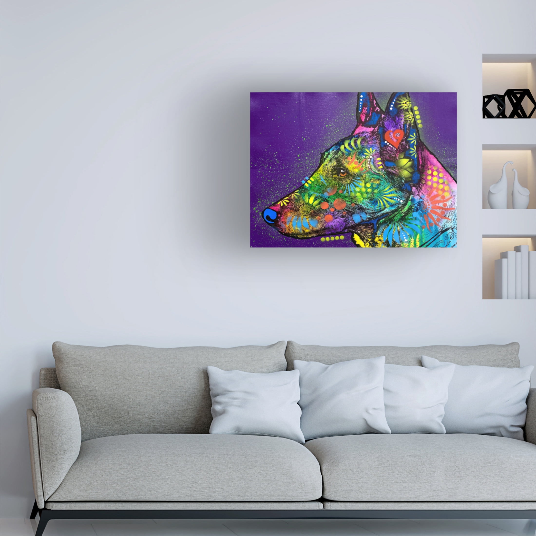 Canvas Wall Art - Dean Russo 'Spotlight on the Horizon' Wall Art for Living Room, Bedroom, or Office Décor by Trademark Fine Art - 47 x 35 Inches