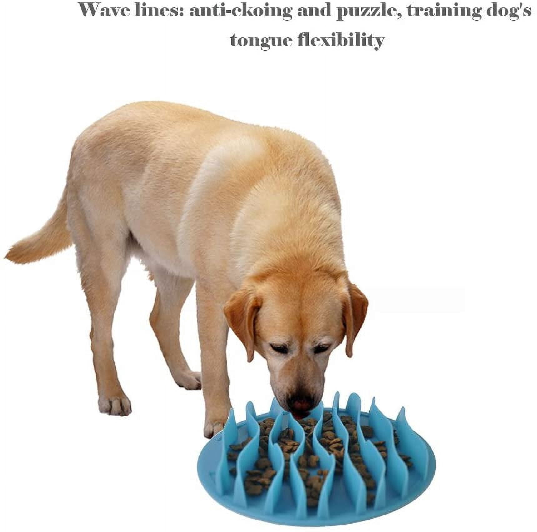 Cat Fun Slow Feeder Bowl Interactive Stop Bloat Pet Dogs Bowl Prevent Choking Healthy Non-Toxic (S:7.5 Inch)