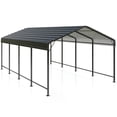 thumbnail image 2 of Polar Aurora 12ft x 20ft x 8.5ft Metal Carport with Enhanced Base,Portable Car Tent for Outdoor, 2 of 8