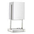 thumbnail image 2 of Sagebrook Home Lampe de Table en Métal 18" avec Base en Marbre, Argent, 2 of 2