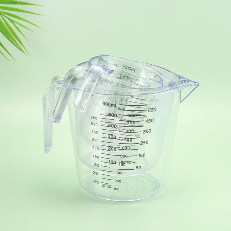 150ml plastic clear measuring cup handle liquid pour spout home kitchen  tools_ro