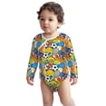 thumbnail image 2 of Xecao Various Balls Print Baby unisex-baby Cotton Long-sleeve Bodysuits-12 Months, 2 of 6