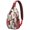 Multicolor Christmas Tree, variant on Sling Backpack,Multicolor Christmas Pattern Sling Bag with Water Bottle Holder,Waterproof Sling Bag for Men/Women with Headphone Jack for Hiking,Travel