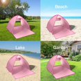 thumbnail image 1 of Tienda De Playa Emergente, Protección Solar Upf 50+, Refugio De Playa con Bloque UV para 2-3 Personas, con Bolsa De Transporte Y Estacas - Rosa, 1 of 2