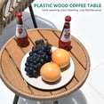 thumbnail image 5 of Dextrus 5-Piece Outdoor Wicker Furniture Set, 2 Outdoor Patio Chairs With 2 Ottomans and Coffee Table, 5 of 8