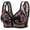 91#Black, variant on Front Closure Bras for Older Women 2025 Wireless No Underwire, Full Coverage Floral Bra, Soft Breathable Push Up Tshirt Bra for Seniors