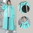 thumbnail image 2 of Imperméable Adulte Imperméable Anti-Tempête Randonnée Cyclisme avec Double Bord de Chapeau Fermeture Éclair, 2 of 5