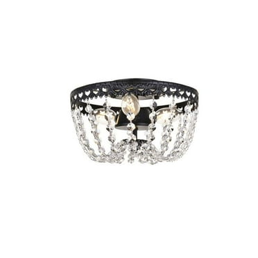 10 in. Kylie Flush Mount in Black