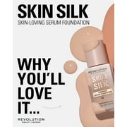 Revolution Skin Silk Serum Foundation Makeup, Medium Coverage, F9.2N, 0.77 fl oz