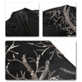thumbnail image 4 of Blazer de fiesta para banquete con empalme de árbol de lentejuelas y corte entallado para hombre-ykc, 4 of 5
