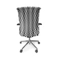 thumbnail image 5 of Ambesonne Black and White Office Chair Cover Stretchable High Back, Lattice Pattern, Black White, 5 of 6