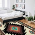 thumbnail image 6 of Boho Area Rug 5'x7', Southwestern Native Geometric Boho Brown Washable Area Rugs Non Shedding Floor Carpet Rubber Backing Non-Slip Indoor Mats for Living Room Bedroom Kitchen, 6 of 8