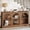 Dark Brown, variant on Tribesigns Farmhouse Console Table, 63-inch 3 Tier Entryway Table with Storage, Wooden Sofa Console Behind the Couch for Hallway, Rustic Brown