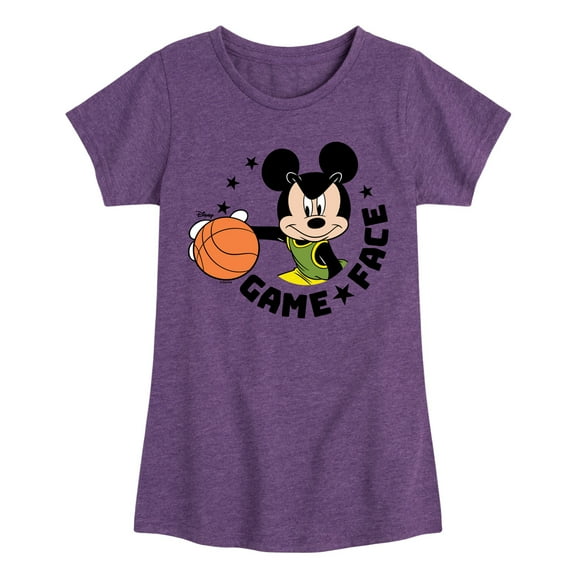 Disney - Game Face Basketball - Toddler & Youth Girls Short Sleeve Graphic T-Shirt