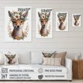 thumbnail image 4 of Designart Cute Baby Fox With Floral Crown II Canvas Wall Art, 4 of 5