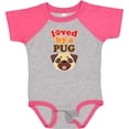 thumbnail image 3 of Inktastic Pug Dog Loved by a Pug Boys or Girls Baby Bodysuit, 3 of 5