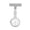 Silver -BK44, variant on Resicozy Wrist Watches for Women Custom Nurse Personalized Watch Clip on Inverted Dial Easy Reading Watch Gold