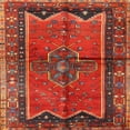 thumbnail image 1 of Ahgly Company Machine Washable Indoor Square Traditional Sienna Brown Area Rugs, 6' Square, 1 of 7