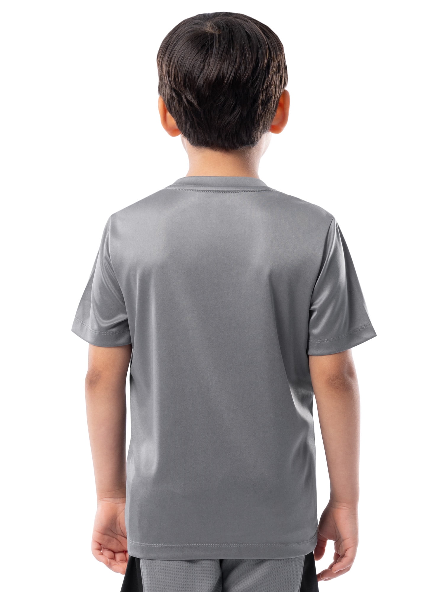 Athletic Works Boy's Short Sleeve Active Sport T-Shirt, Sizes 4-18
