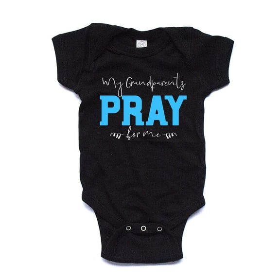 NanyCraft's My Grandparents Pray for Me Baby Boy Bodysuit