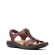 thumbnail image 3 of Sandalia Plana Laurieann Kay para Mujer Clarks en Cuero Marrón Talla 12 Estrecha, 3 of 8