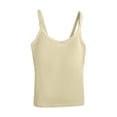 thumbnail image 4 of Maternity Tank Top Women's Sleeveless Nursing T-Shirts with Bra Pad Round Neck Pregnancy Breastfeeding Cami Basic Summer Vests Green M, 4 of 9