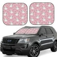 thumbnail image 2 of Picia Rabbit And Flower 2 Piece Car Windshield Sun Shade Foldable | Foldable Sun Shield for Front Window Blocks UV Rays and Keeps Your Vehicle Cool-Medium, 2 of 7