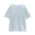 thumbnail image 3 of Playera Stitch para Mujer Manga Corta Azul Talla M, 3 of 4