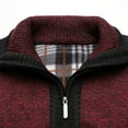 thumbnail image 4 of HWRETIE Men's Fleece Sweater Knitwear Warm Winter Pullover Casual Comfortable Thick Knit Top for Everyday Wear, 4 of 6