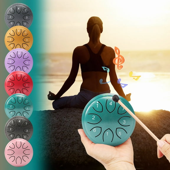 Viflosae 3-4 Year Old Boy Toys Gifts for 12 Year Old Girls Outdoor Rain Drums 4.5 8 Tone C Key Steel Tongue Drums Outdoor Musical Instruments Create A In Your Garden Stocking Stuffers for Him