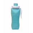thumbnail image 1 of Botella De Agua Xtellar Genérica Térmica De Silicona Plegable Portátil 600ml Color Azul Claro, 1 of 5