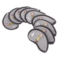 thumbnail image 4 of Golf Putter Head Cover Headcover Case Pocket Protector Wedge Holder Sunnimix  Juego de cubierta de cabeza de putter de hierro para palo de golf Estuche de protección de nailon, 4 of 7