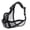Black, variant on Short Snout Dog Muzzle for French Bulldog, Pug, English Bulldog - Open Eye Design for Better Vision & Comfort, Soft Mesh Adjustable Anti Biting Eating, Full Pant Allows Drinking & Feeding