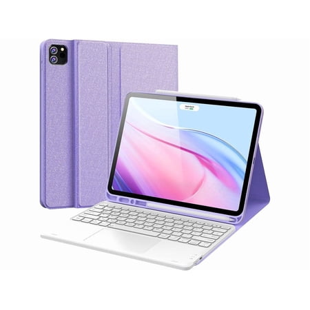 Touchpad Keyboard Case for Huawei MatePad Air 11.5 inch 2023, Smart Folio Cover with Pencil Holder, Magnetic Detachable Wireless Bluetooth Keyboard