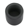 thumbnail image 6 of Linon Farman Round Faux Leather Storage Ottoman, Gray, 6 of 8