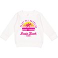 thumbnail image 2 of Inktastic Summer Enjoy the Sunshine Destin Beach Florida in Pink Toddler Sweatshirt, 2 of 4