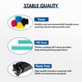 thumbnail image 4 of 414X Toner Cartridges 4 Pack with Chip Compatible for 414X 414A W2020X W2021X W2022X W2023X Color LaserJet Pro MFP M479fdw MFP M479fdn M454dn M454dw M455dn (Black, Cyan, Magenta, Yellow), 4 of 8