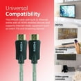 thumbnail image 3 of GE 24201 6-Feet A Plug to A Plug HDMI Cable, Black/White, 3 of 5