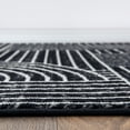 thumbnail image 3 of World Rug Gallery Contemporary Stripe Arch Design Area Rug - BLACK 5'X7', 3 of 9