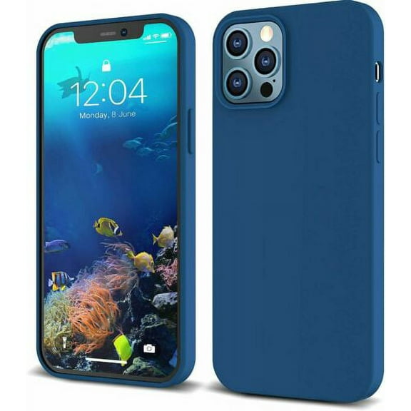 IceSword iPhone 12 and 12 Pro Thin Shockproof Case Premium Cover Blue 6.1"