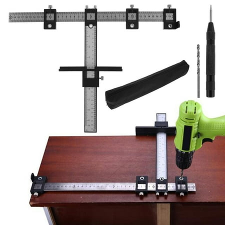 

Willstar Cabinet Hardware Jig Drill Guide Sleeve Punch Locator Wood Dowel Kit Detachable Cabinet Template Tool for Handles and Pulls