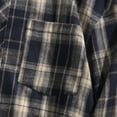 thumbnail image 4 of Dagugfen Shirts for Men Plus Size Button down Long Sleeve Loose Palid Casual Work Shirts Pocket Fall, 4 of 9