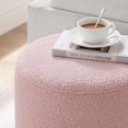thumbnail image 5 of Ottoman Accent Chair, Pink Gold, Fabric, Living Kitchen Cafe Bistro Hospitality Restaurant, Modern Contemporary HB36617, 5 of 8