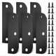 thumbnail image 1 of 6 Piezas Placas Relleno Bisagra 3,5 Pulgadas con Placas Relleno Borde Puerta 5/8 Pulgadas, Cuñas Bisagra Puerta, Cubierta Orificio Puerta, Color Negro, 1 of 5