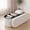 43" White, variant on EDX 43" Folding Storage Ottoman Bench,End of Bed Bench with Hidden Stoarge Compartment,Black Teddy Fabric Upholstered Ottoman Foot Rest,Storage Chest for Entryway Living Room